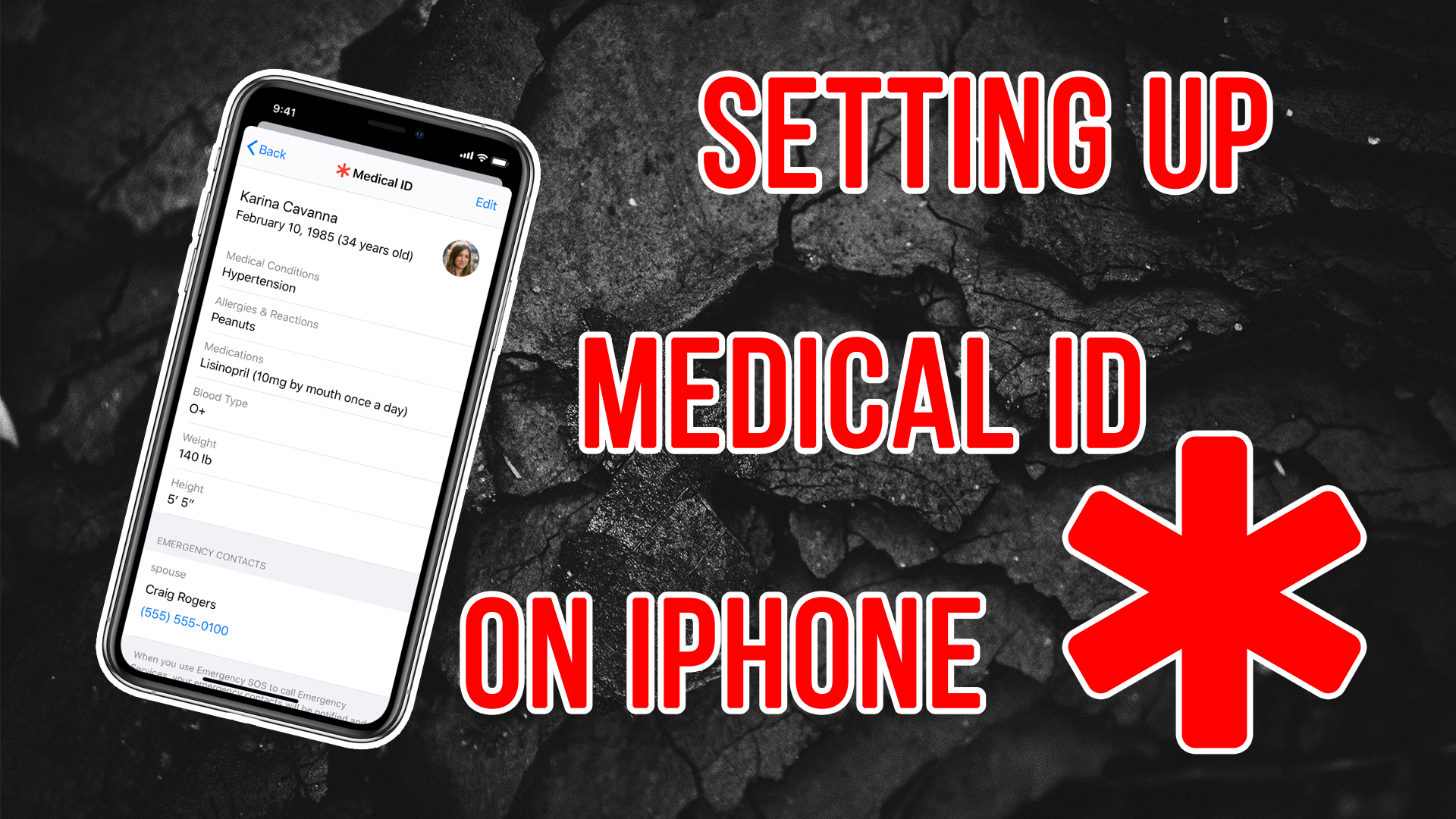 Enabling and Using Medical ID on your iPhone