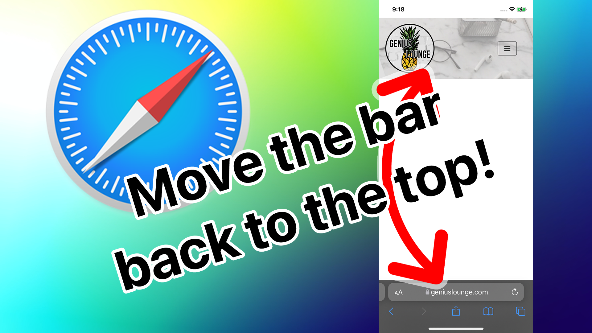 Move Safari’s Address Bar back to the top in iOS 15